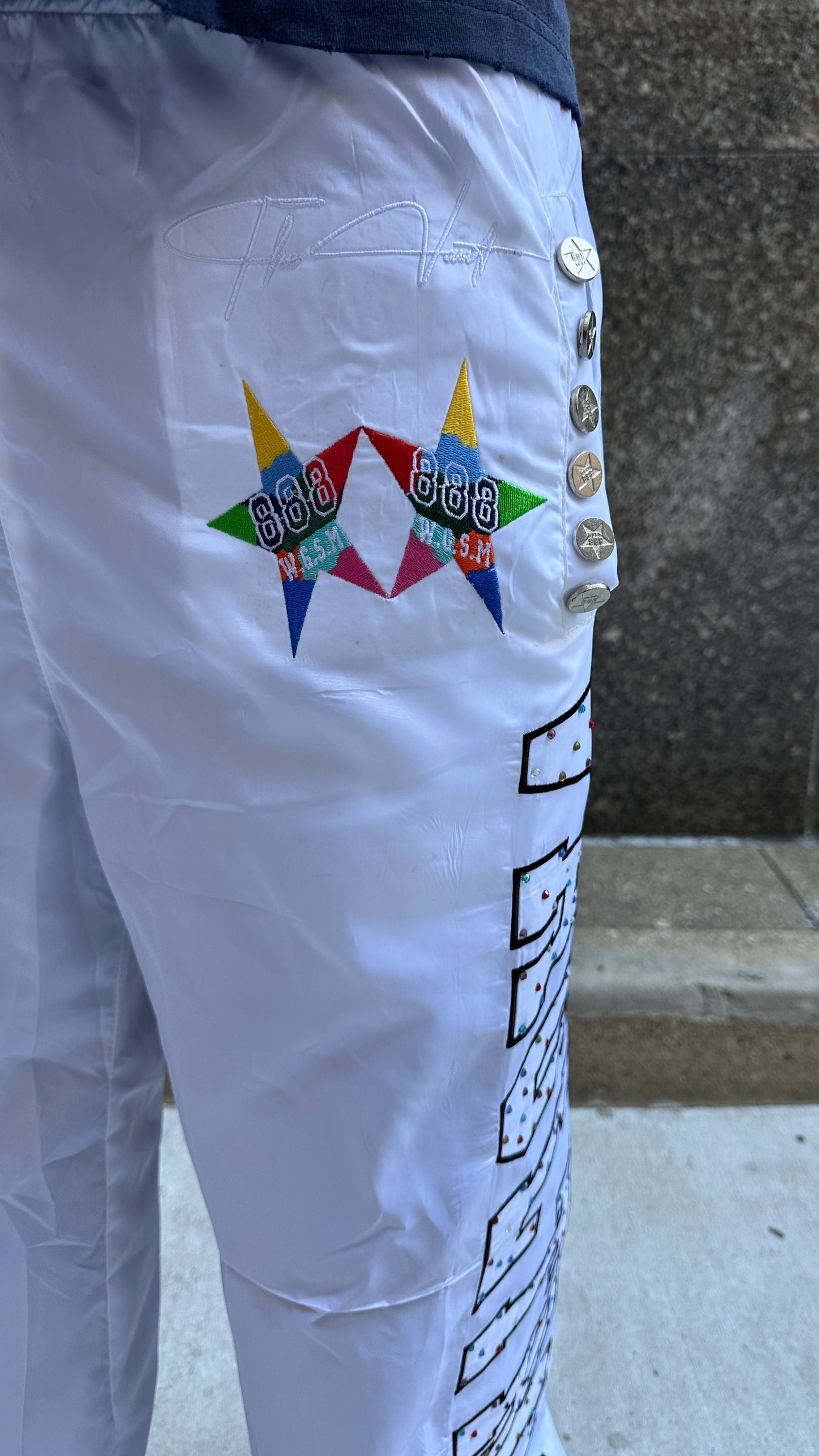 Unhinged Popstar Pants - White